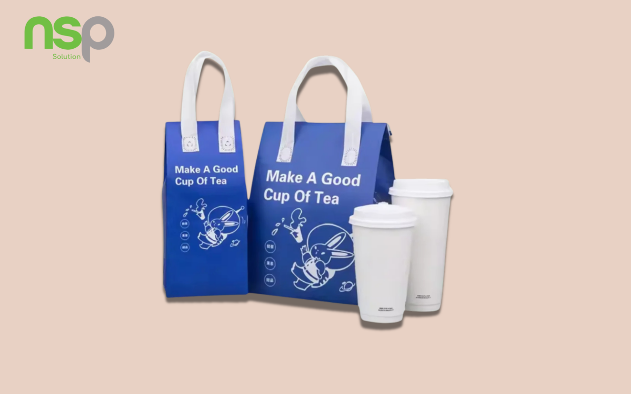 Mẫu túi giấy đựng cafe 