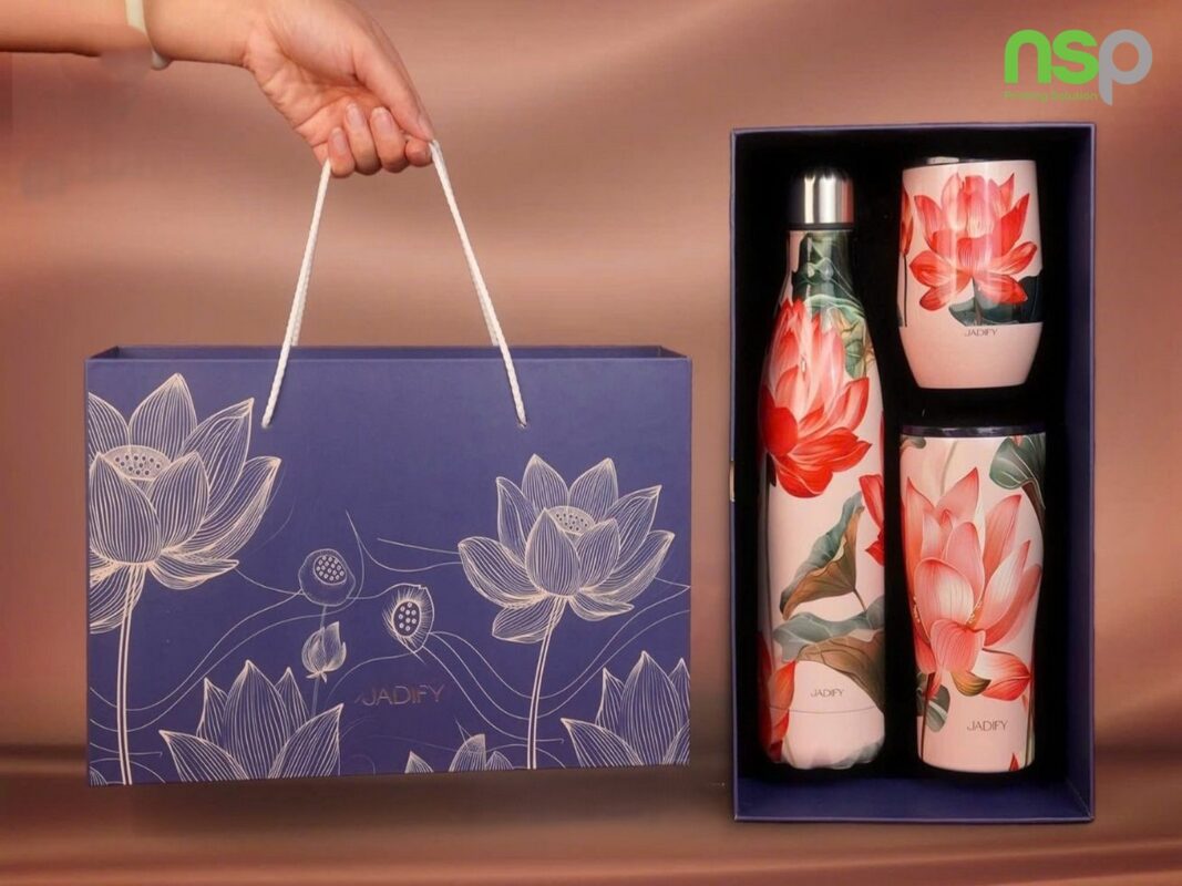 In túi giấy đựng gốm sứ tại nhà máy in NSP